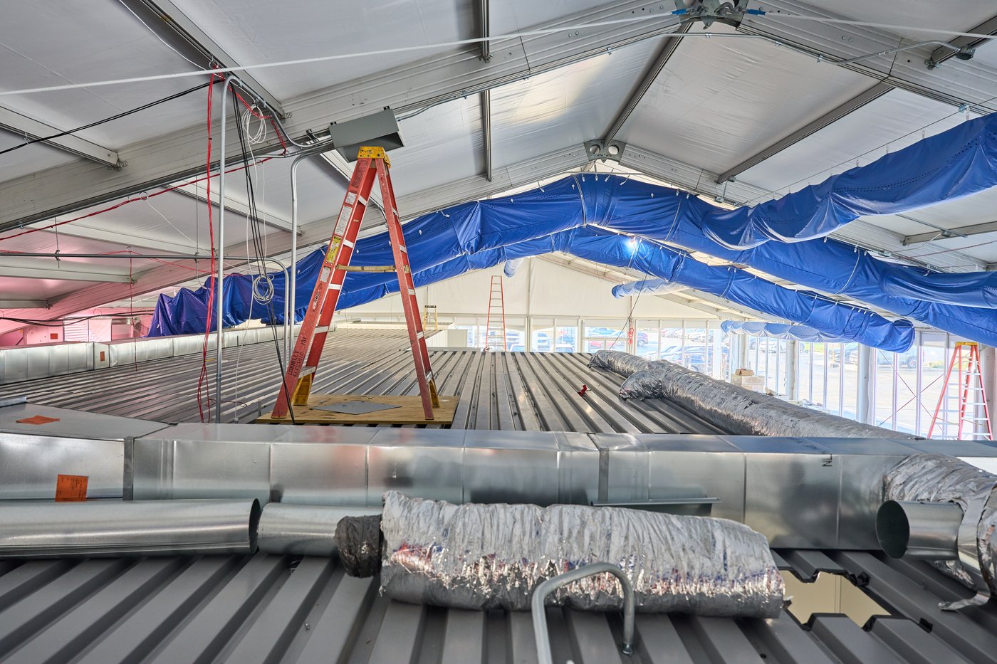 Overhead ductwork
