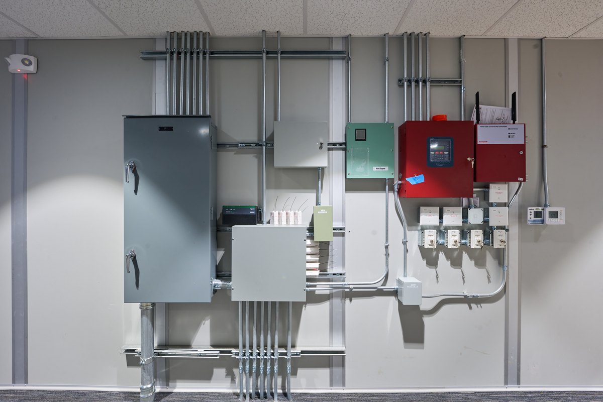 Electrical panels installed