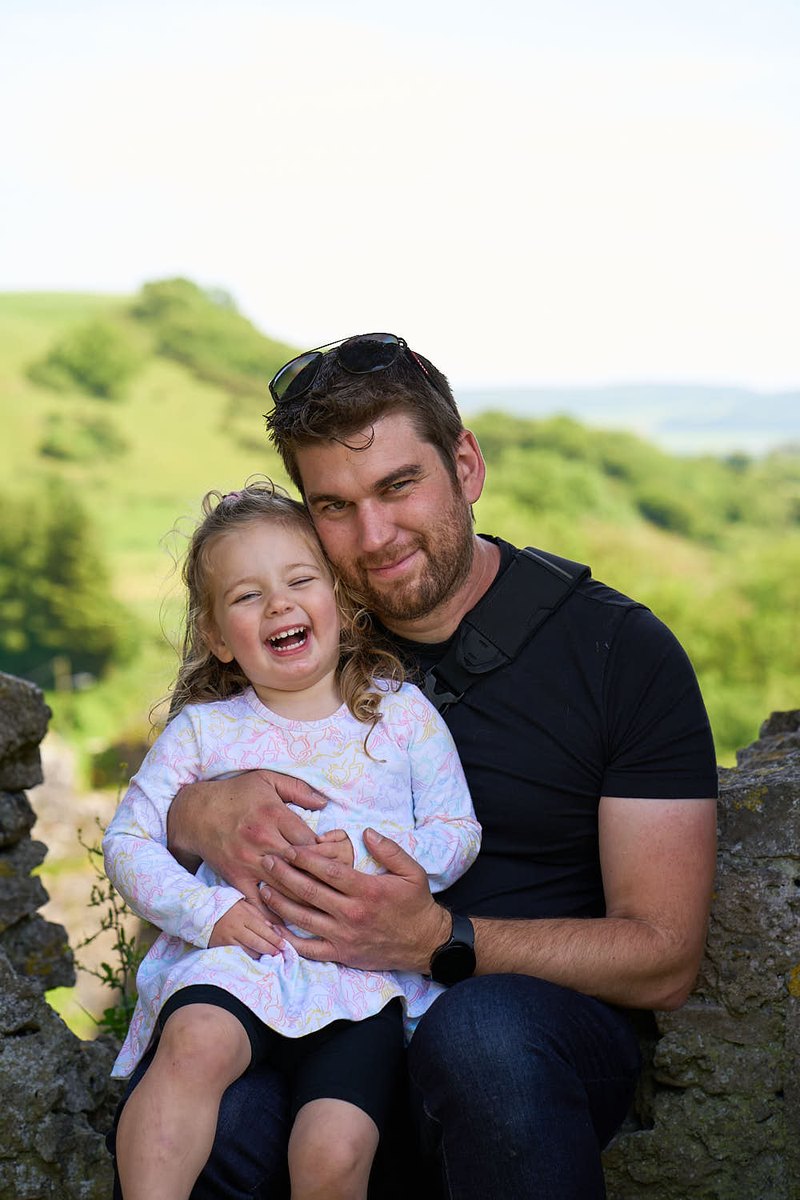 Justin and his daughter in Ireland